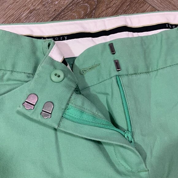 theory green trousers - Picture 5 of 8